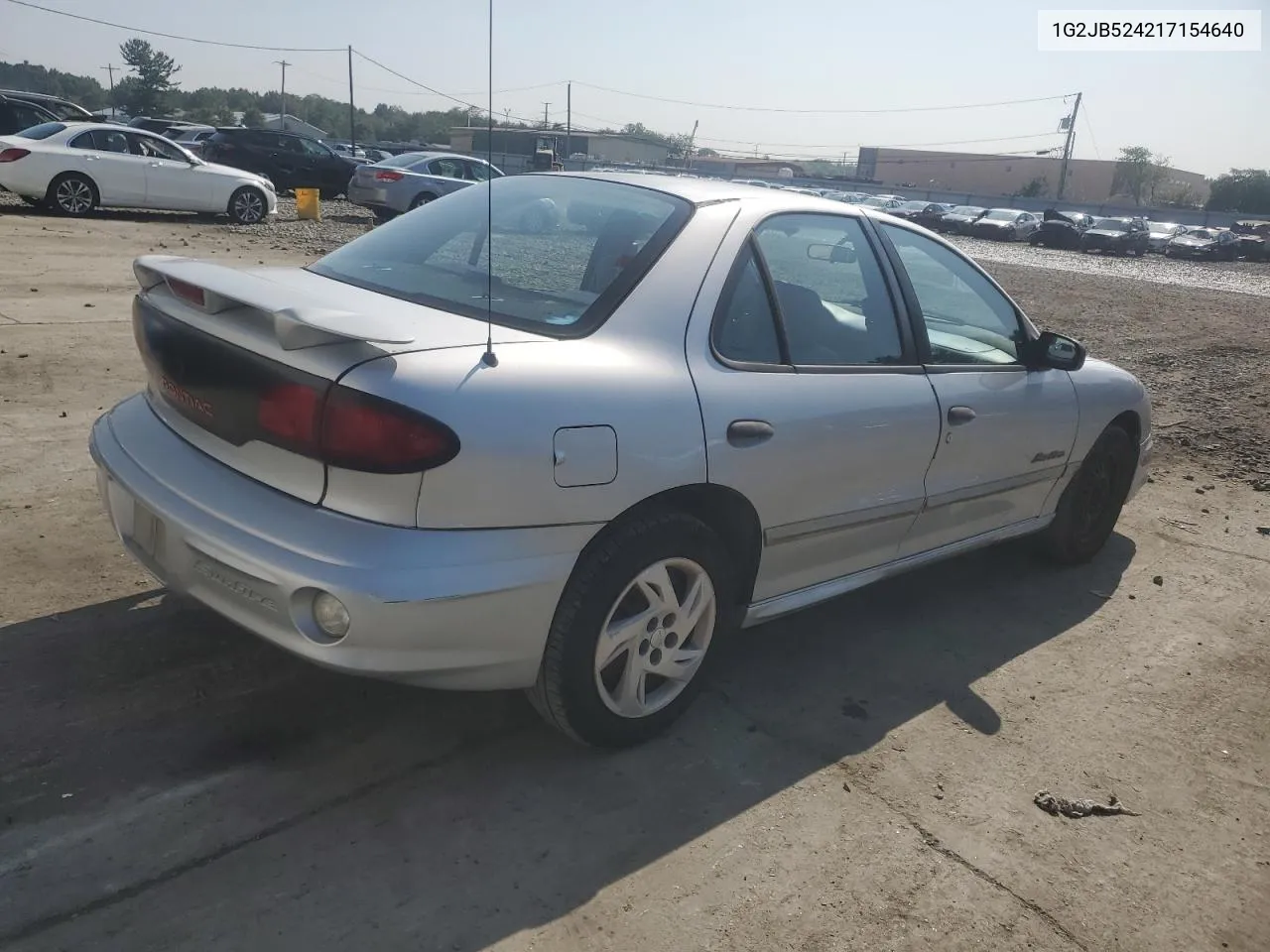 2001 Pontiac Sunfire Se VIN: 1G2JB524217154640 Lot: 69227224