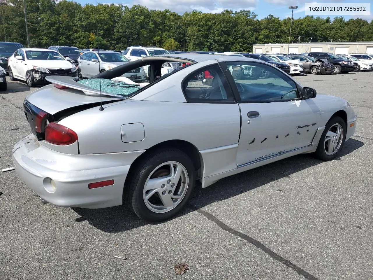 2001 Pontiac Sunfire Gt VIN: 1G2JD12T017285592 Lot: 72749324