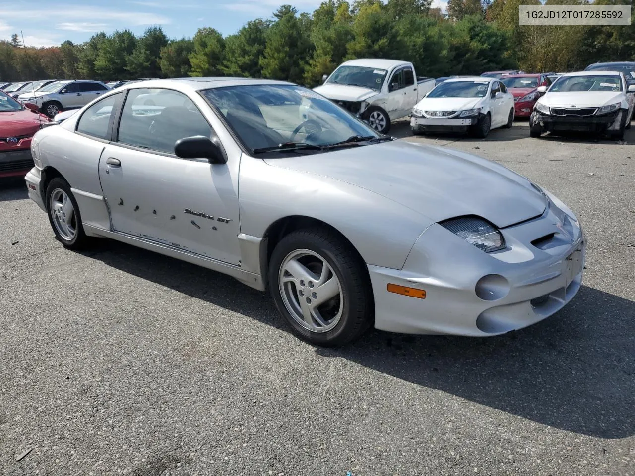 2001 Pontiac Sunfire Gt VIN: 1G2JD12T017285592 Lot: 72749324