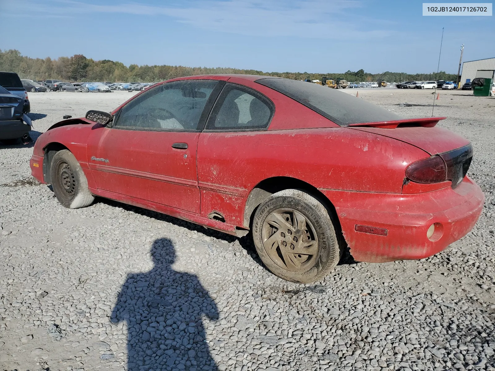 2001 Pontiac Sunfire Se VIN: 1G2JB124017126702 Lot: 73494903