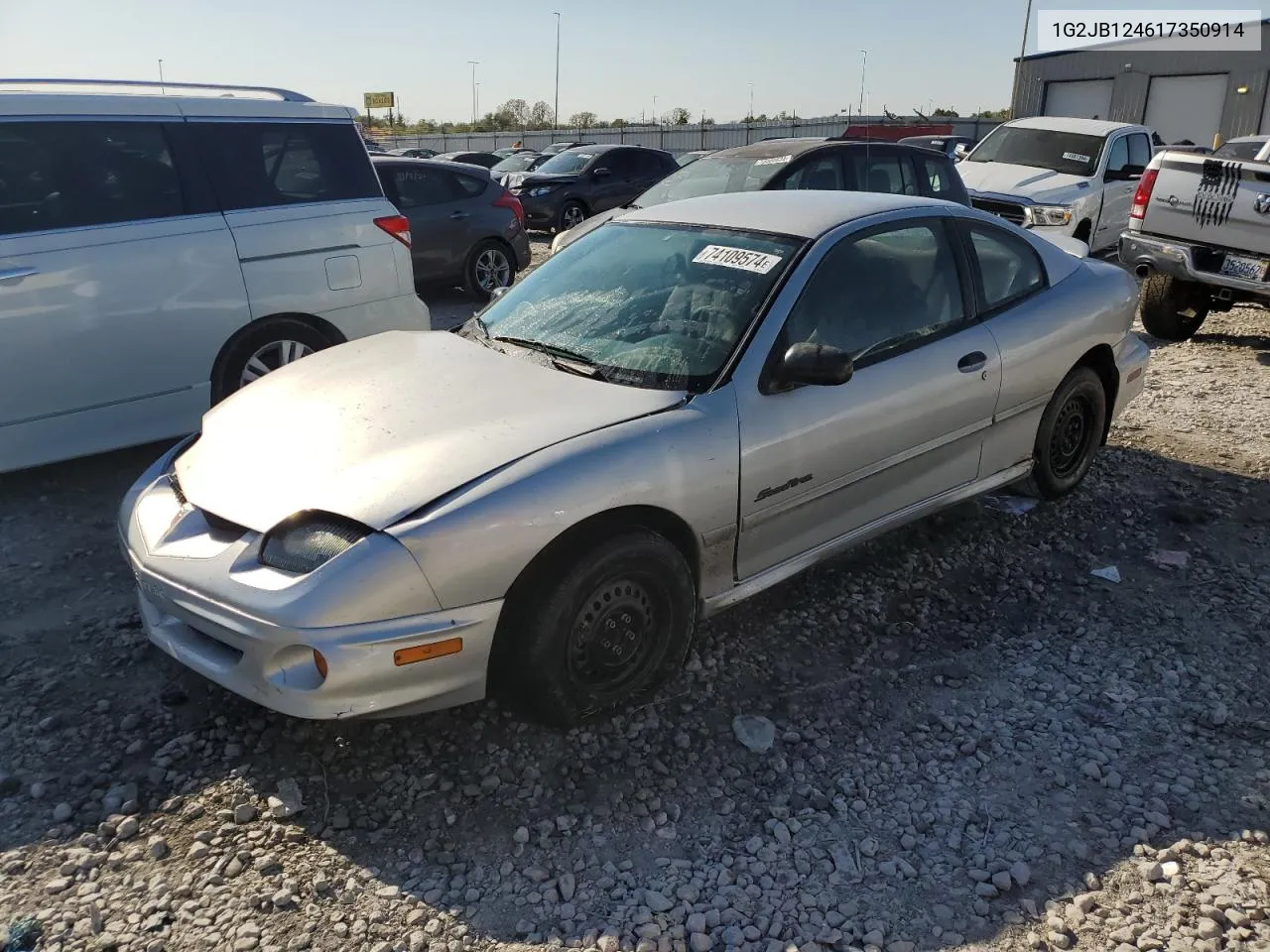 2001 Pontiac Sunfire Se VIN: 1G2JB124617350914 Lot: 74109574