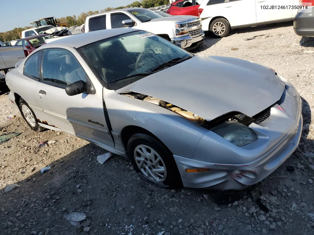 2001 Pontiac Sunfire Se VIN: 1G2JB124617350914 Lot: 74109574