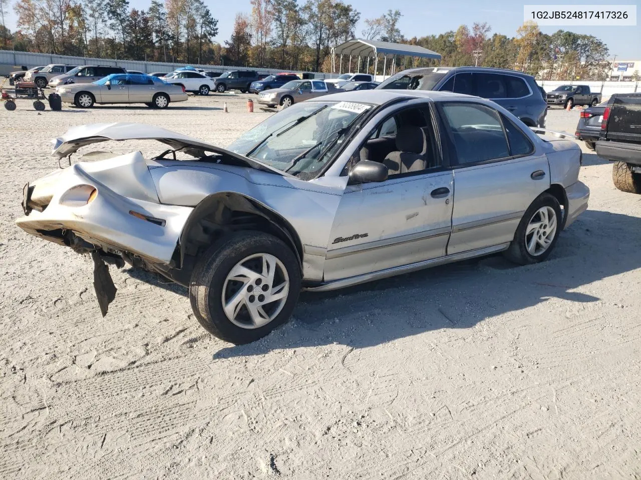 2001 Pontiac Sunfire Se VIN: 1G2JB524817417326 Lot: 78038904