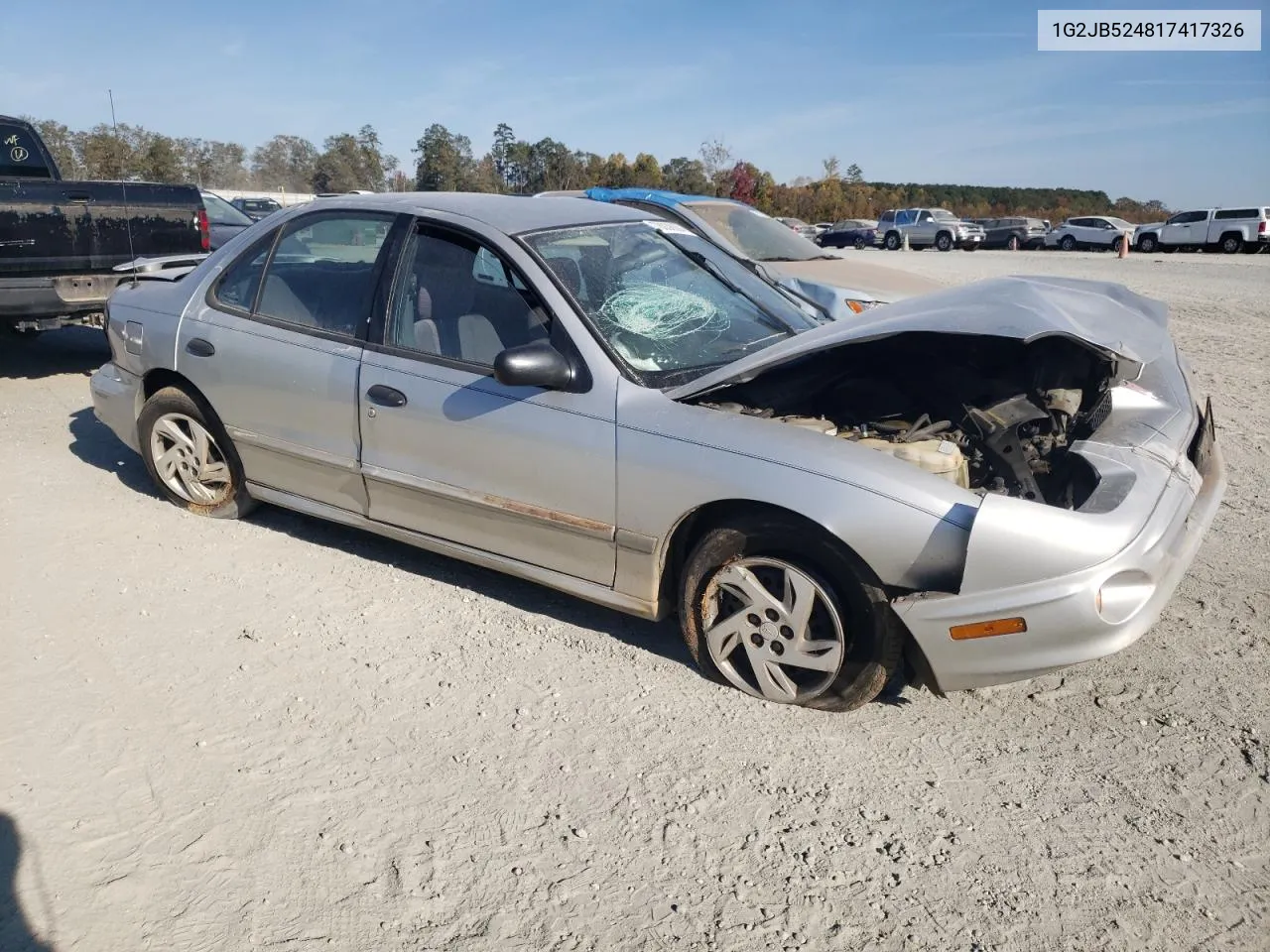 2001 Pontiac Sunfire Se VIN: 1G2JB524817417326 Lot: 78038904