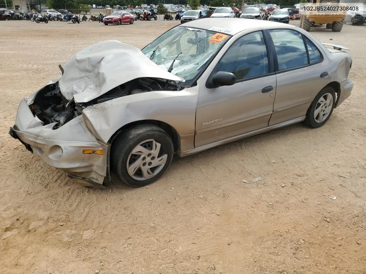 2002 Pontiac Sunfire Se VIN: 1G2JB524027308408 Lot: 61752784