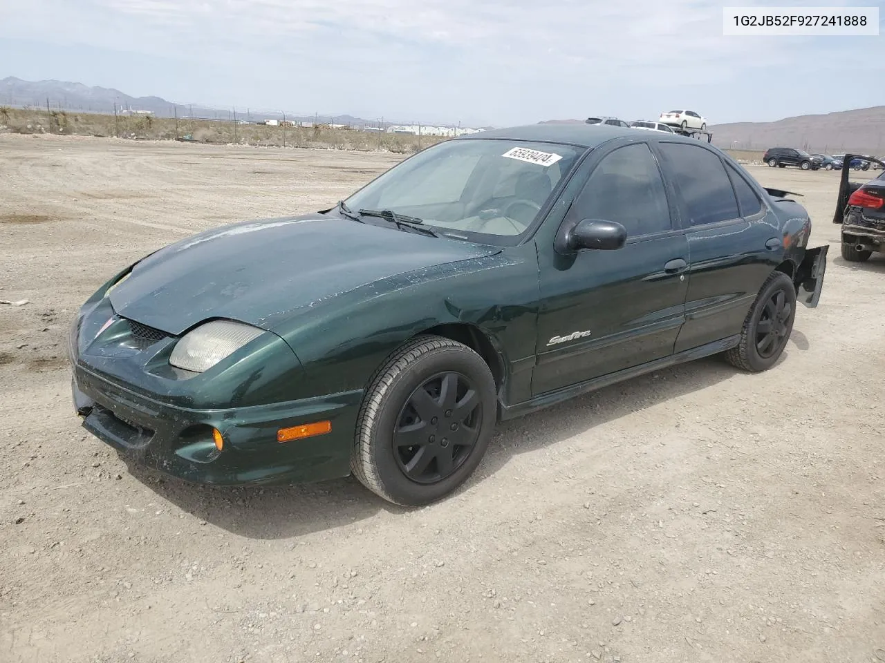 2002 Pontiac Sunfire Se VIN: 1G2JB52F927241888 Lot: 65939404