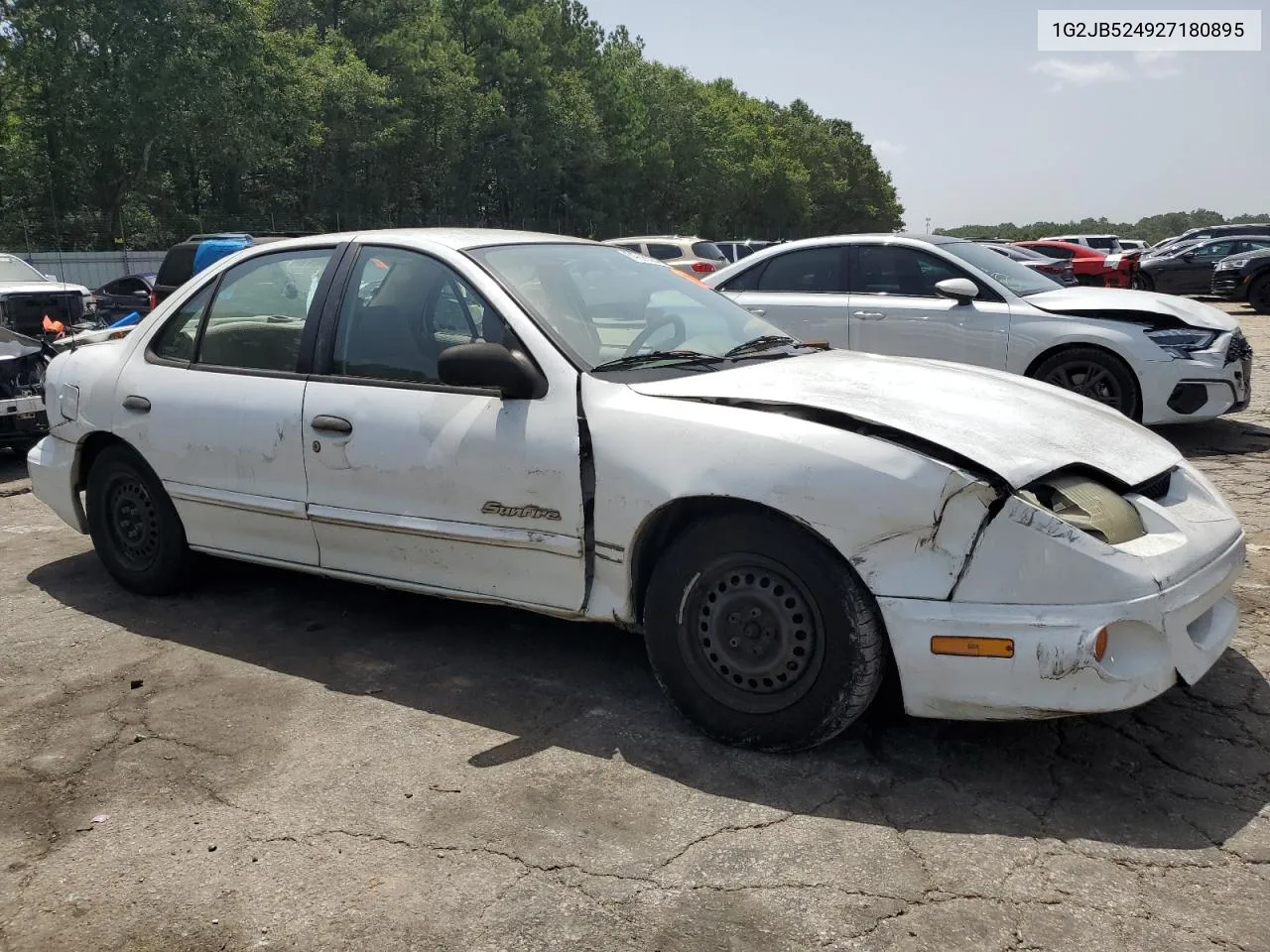 2002 Pontiac Sunfire Se VIN: 1G2JB524927180895 Lot: 72153514