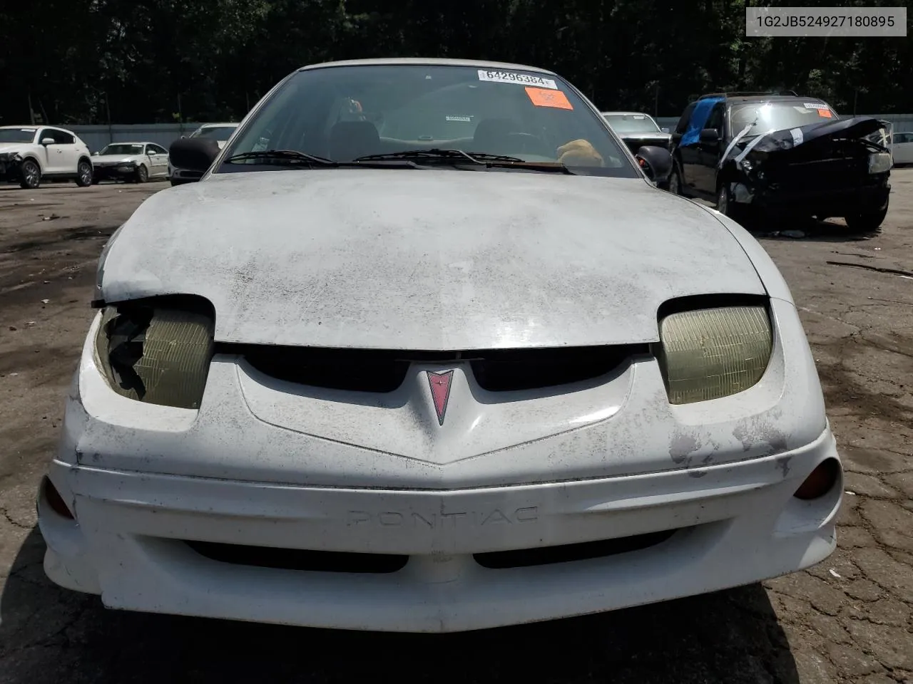 2002 Pontiac Sunfire Se VIN: 1G2JB524927180895 Lot: 72153514