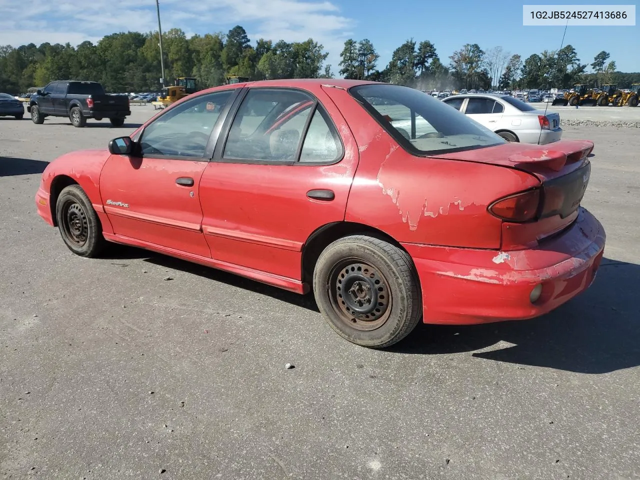 2002 Pontiac Sunfire Se VIN: 1G2JB524527413686 Lot: 74942094