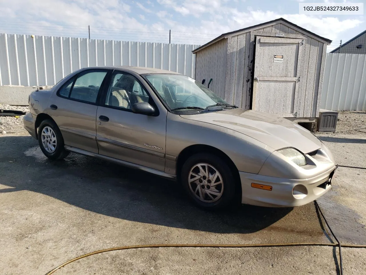 2002 Pontiac Sunfire Se VIN: 1G2JB524327349633 Lot: 77403974