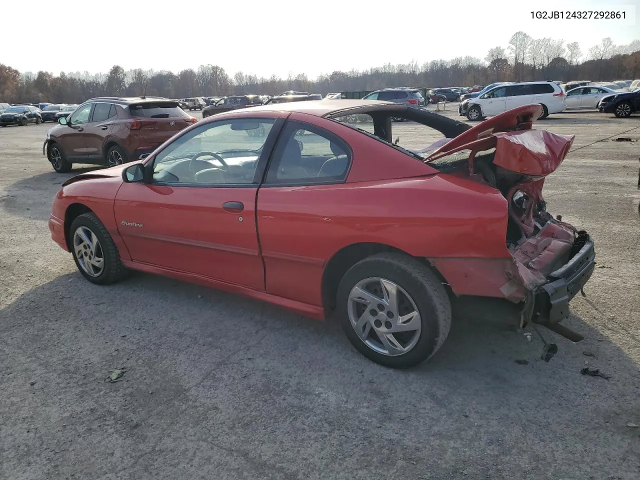 2002 Pontiac Sunfire Se VIN: 1G2JB124327292861 Lot: 78462994