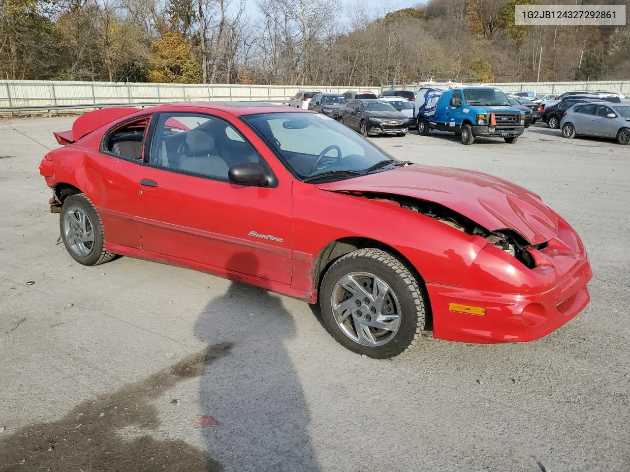 2002 Pontiac Sunfire Se VIN: 1G2JB124327292861 Lot: 78462994