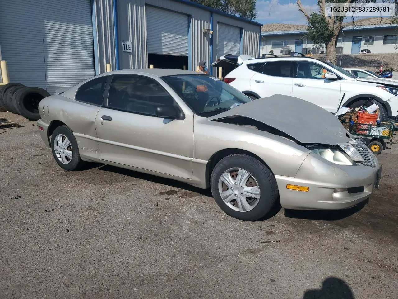 2003 Pontiac Sunfire VIN: 1G2JB12F837289781 Lot: 64494854