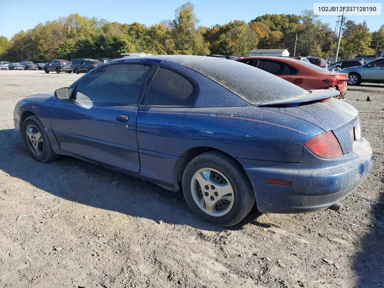 2003 Pontiac Sunfire VIN: 1G2JB12F337128190 Lot: 76810504