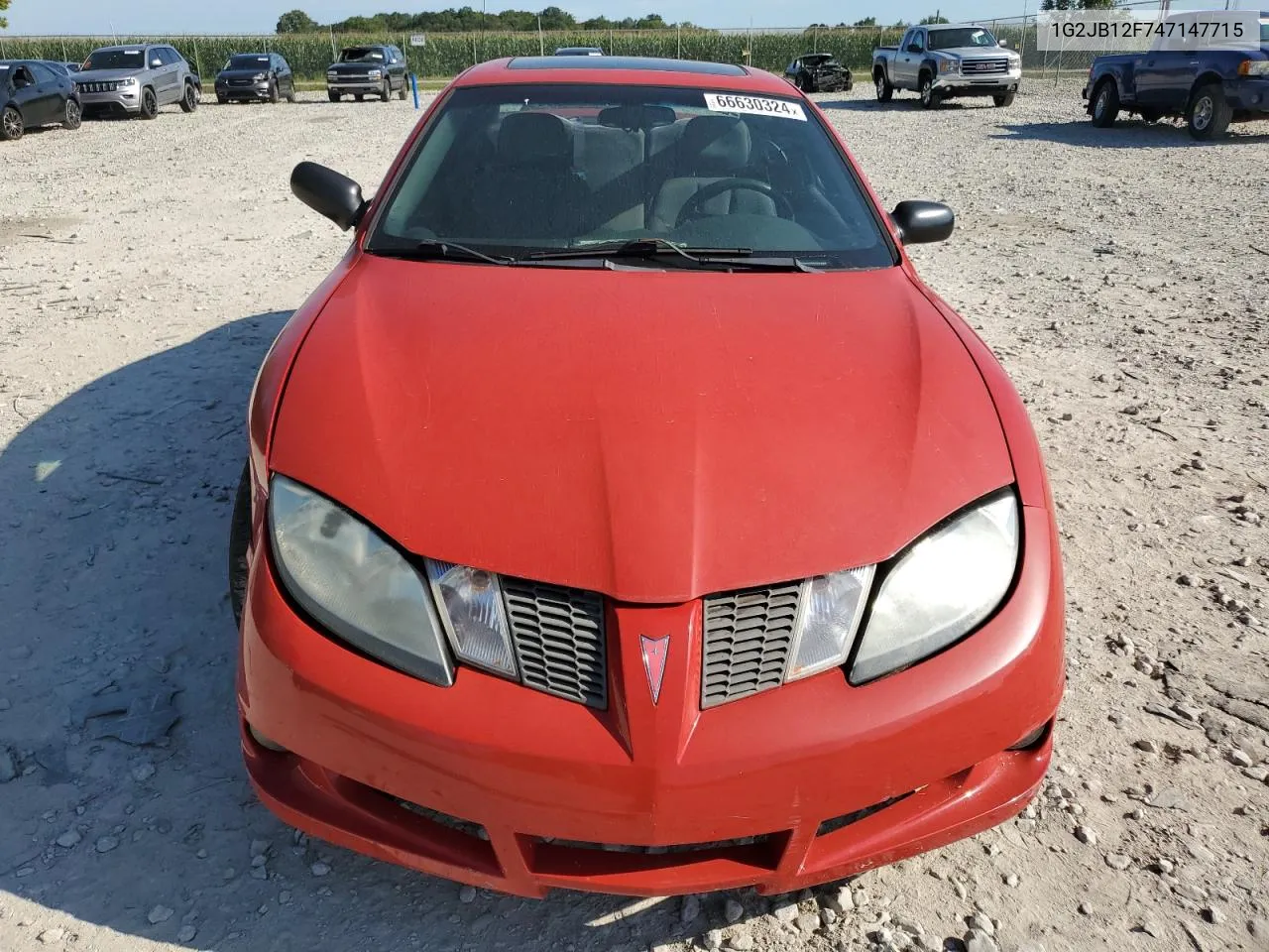 2004 Pontiac Sunfire VIN: 1G2JB12F747147715 Lot: 66630324