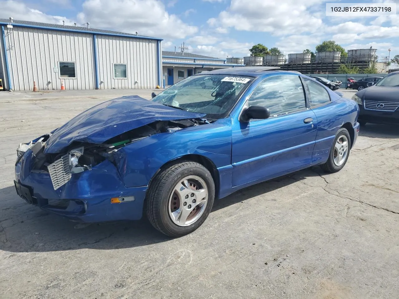 2004 Pontiac Sunfire VIN: 1G2JB12FX47337198 Lot: 71675364