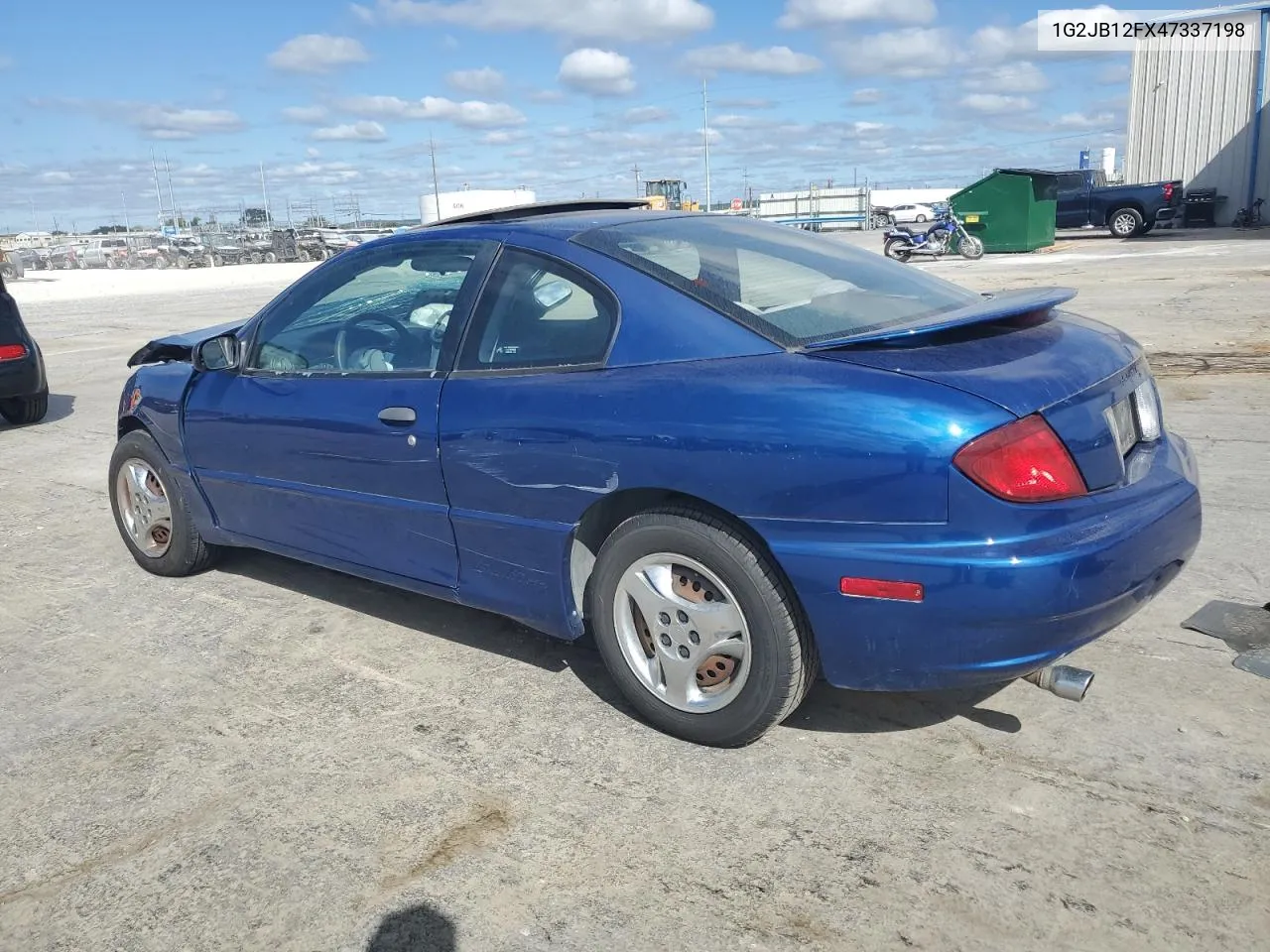 2004 Pontiac Sunfire VIN: 1G2JB12FX47337198 Lot: 71675364