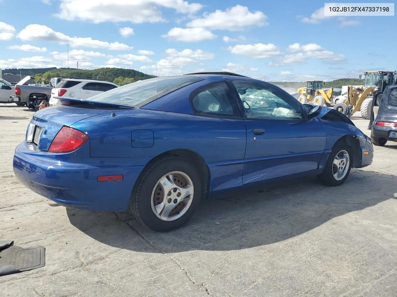 2004 Pontiac Sunfire VIN: 1G2JB12FX47337198 Lot: 71675364