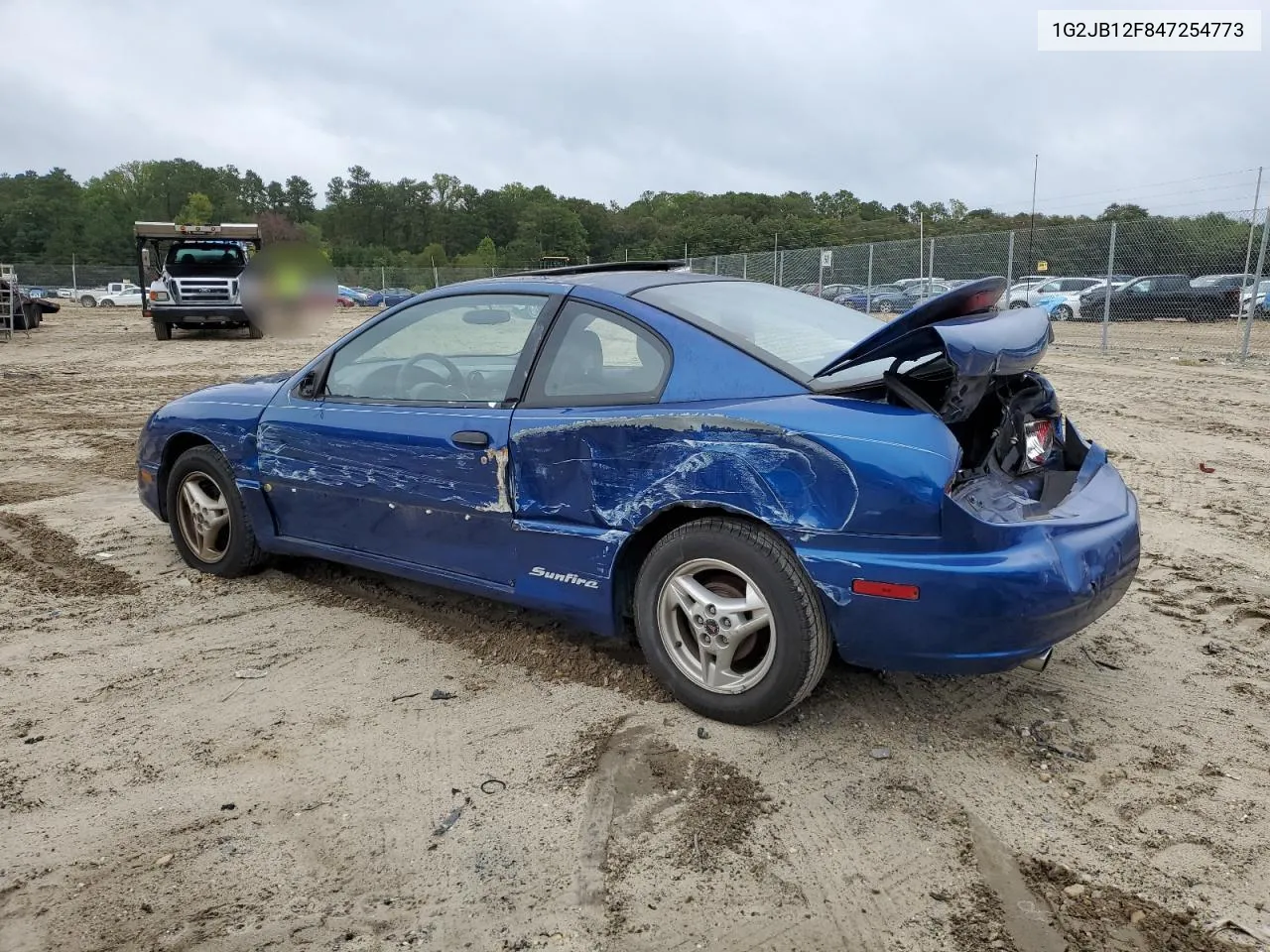 2004 Pontiac Sunfire VIN: 1G2JB12F847254773 Lot: 73132054