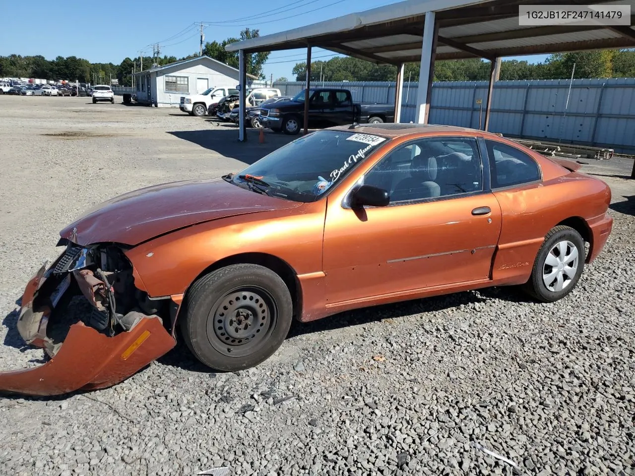 2004 Pontiac Sunfire VIN: 1G2JB12F247141479 Lot: 74739154