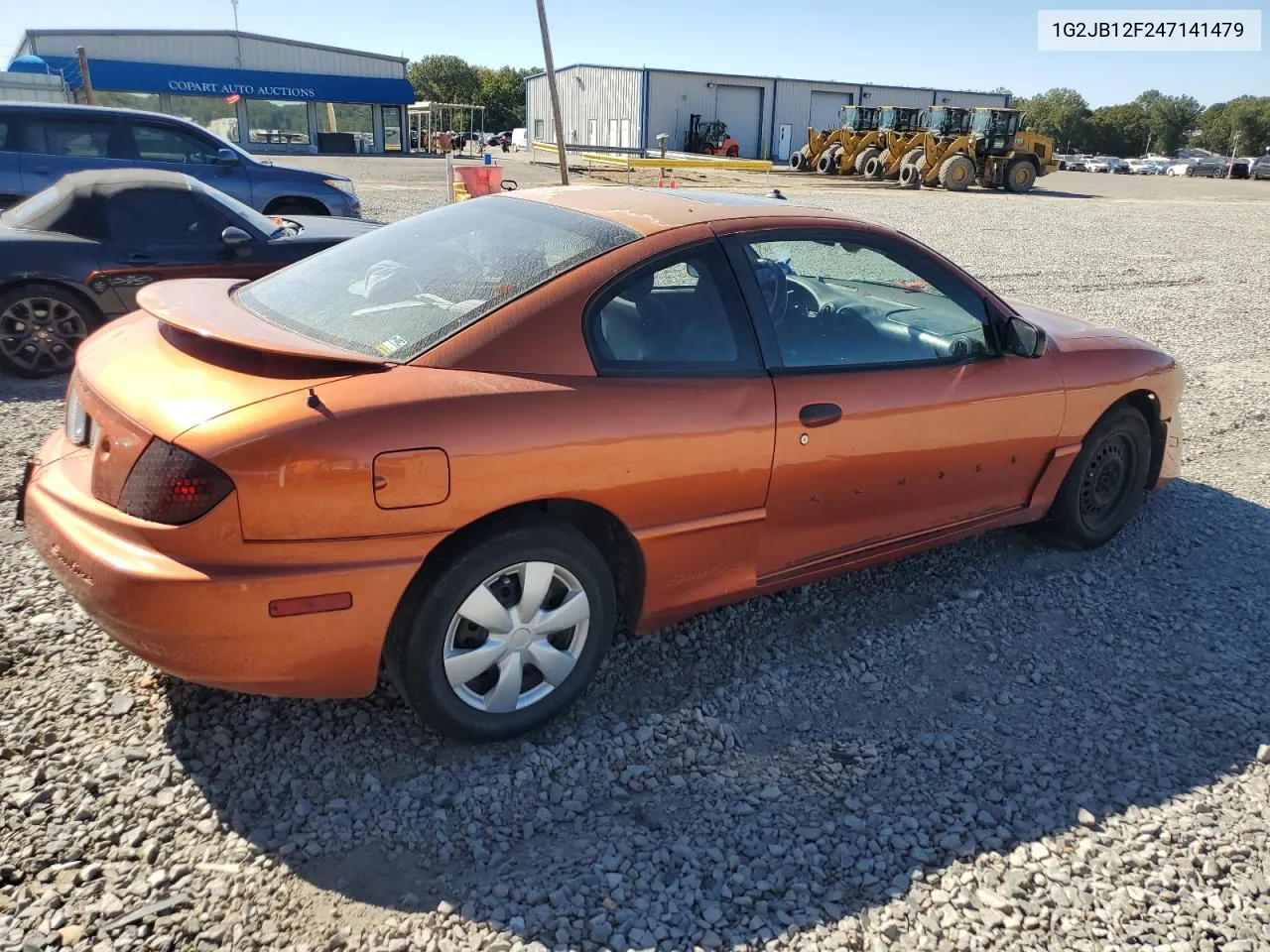 2004 Pontiac Sunfire VIN: 1G2JB12F247141479 Lot: 74739154