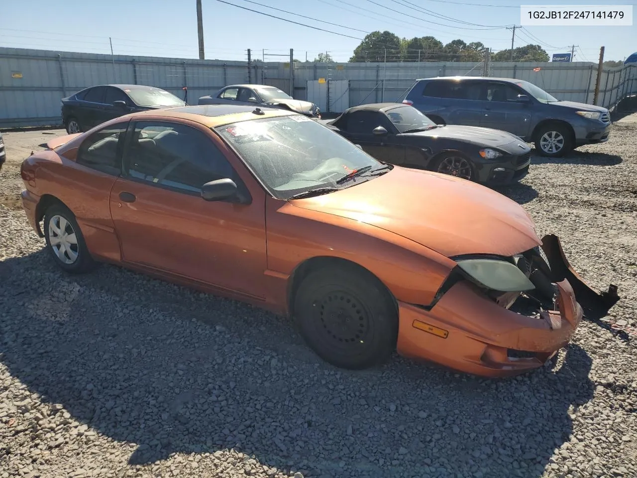 2004 Pontiac Sunfire VIN: 1G2JB12F247141479 Lot: 74739154