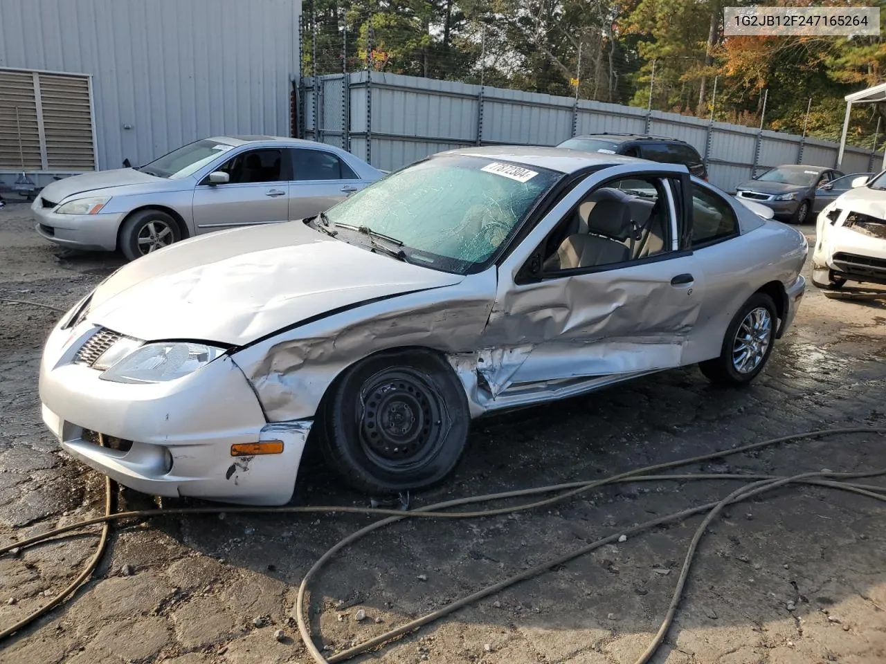 2004 Pontiac Sunfire VIN: 1G2JB12F247165264 Lot: 77872304