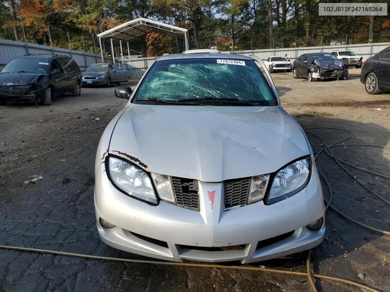 2004 Pontiac Sunfire VIN: 1G2JB12F247165264 Lot: 77872304