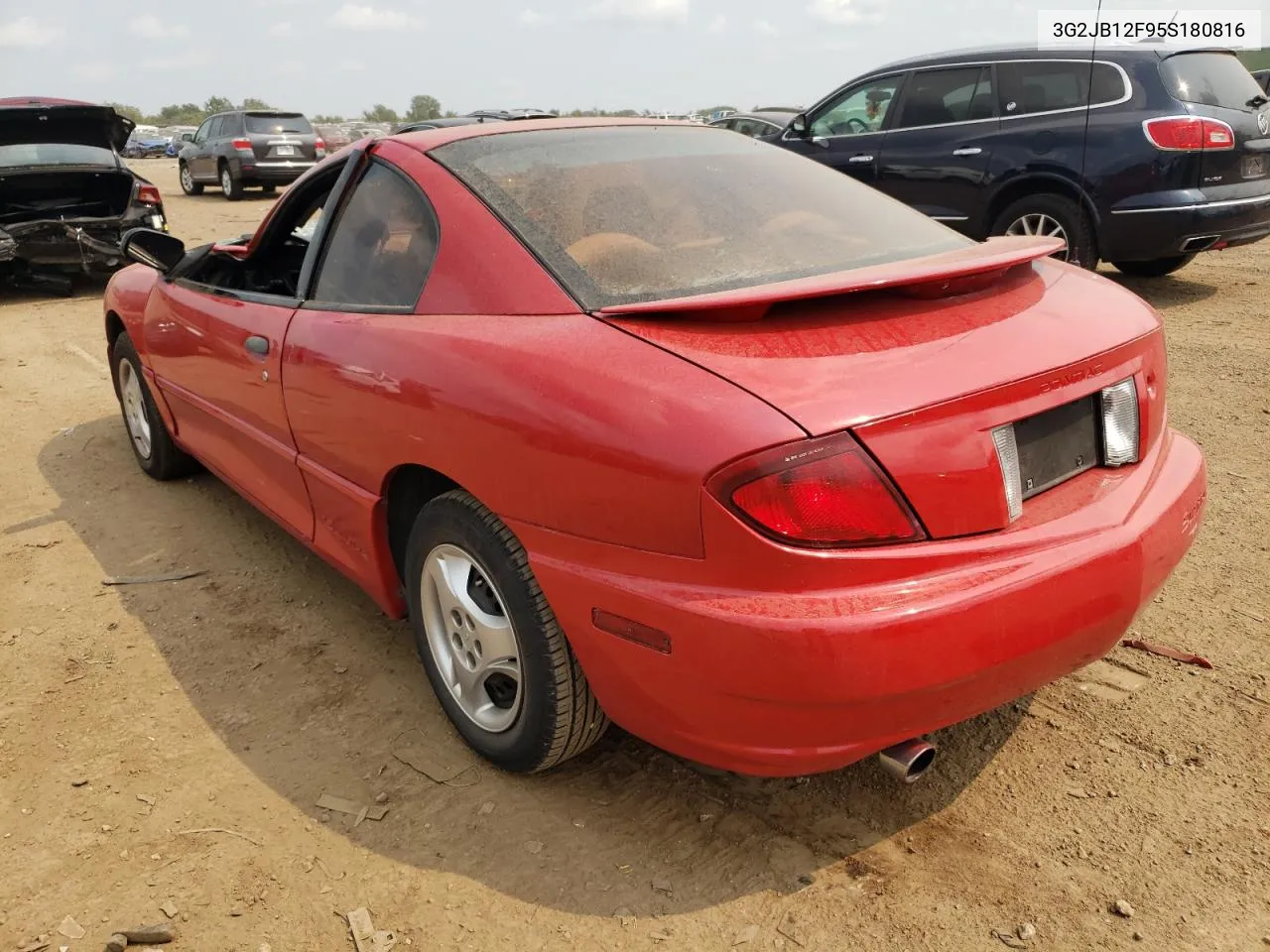 2005 Pontiac Sunfire VIN: 3G2JB12F95S180816 Lot: 64290274