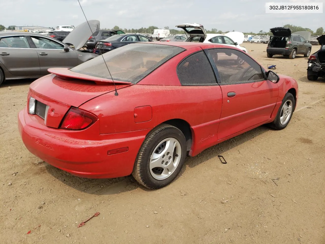 2005 Pontiac Sunfire VIN: 3G2JB12F95S180816 Lot: 64290274