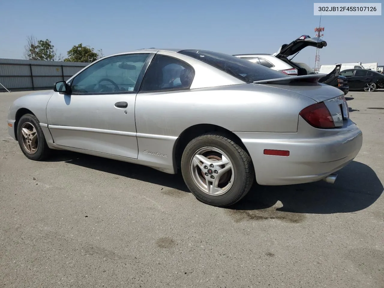 2005 Pontiac Sunfire VIN: 3G2JB12F45S107126 Lot: 72292514