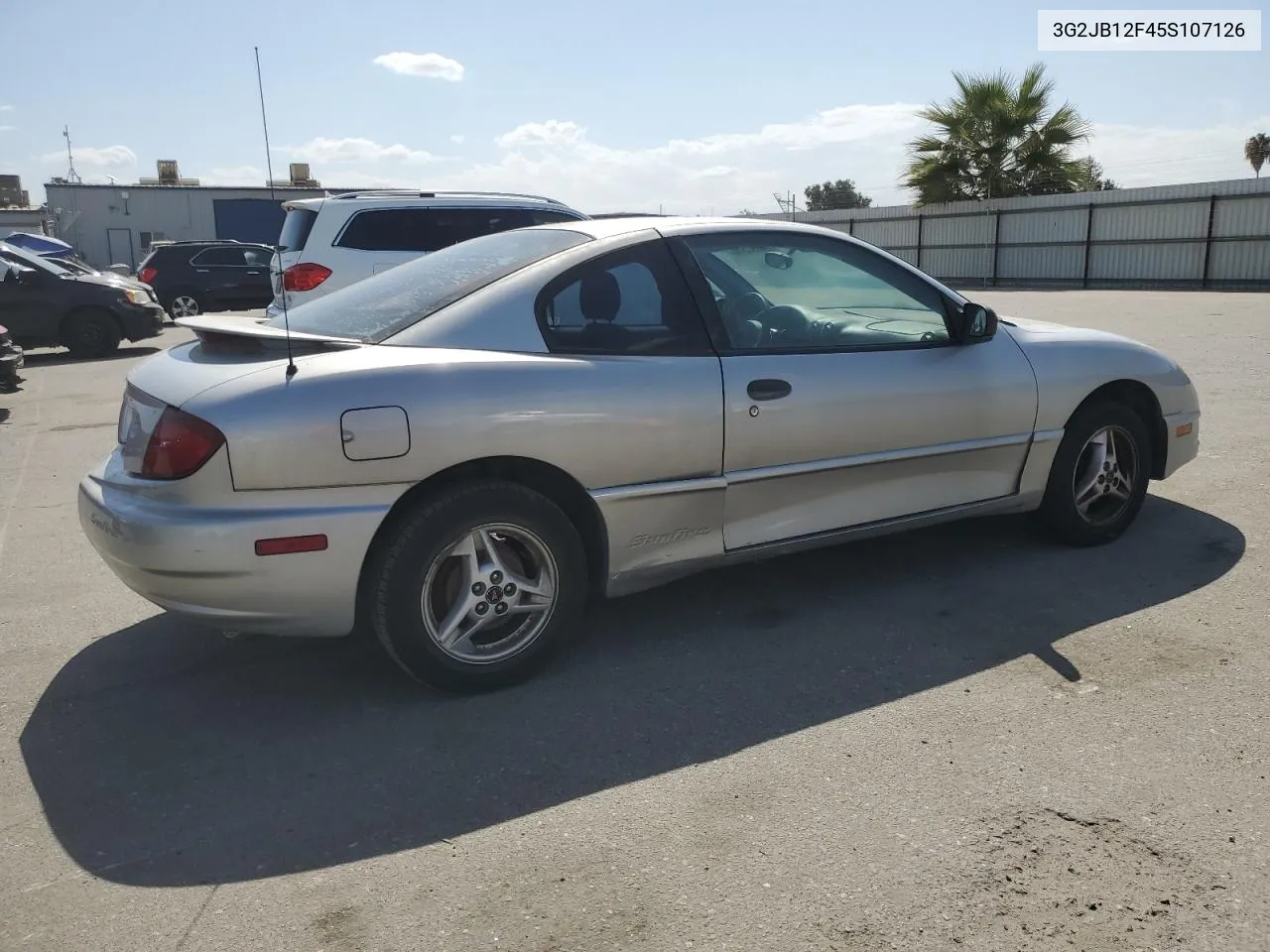 2005 Pontiac Sunfire VIN: 3G2JB12F45S107126 Lot: 72292514