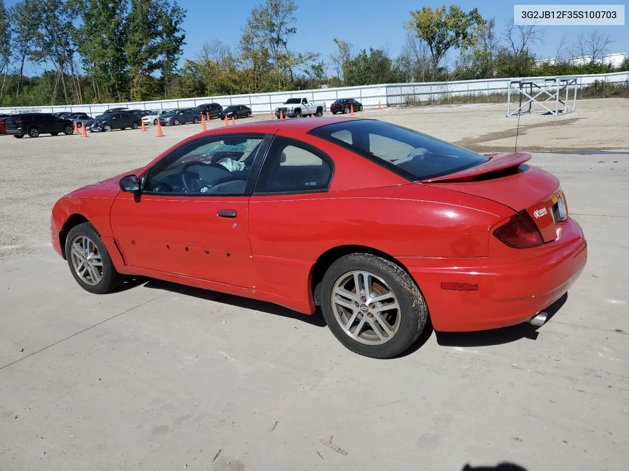 2005 Pontiac Sunfire VIN: 3G2JB12F35S100703 Lot: 74362474