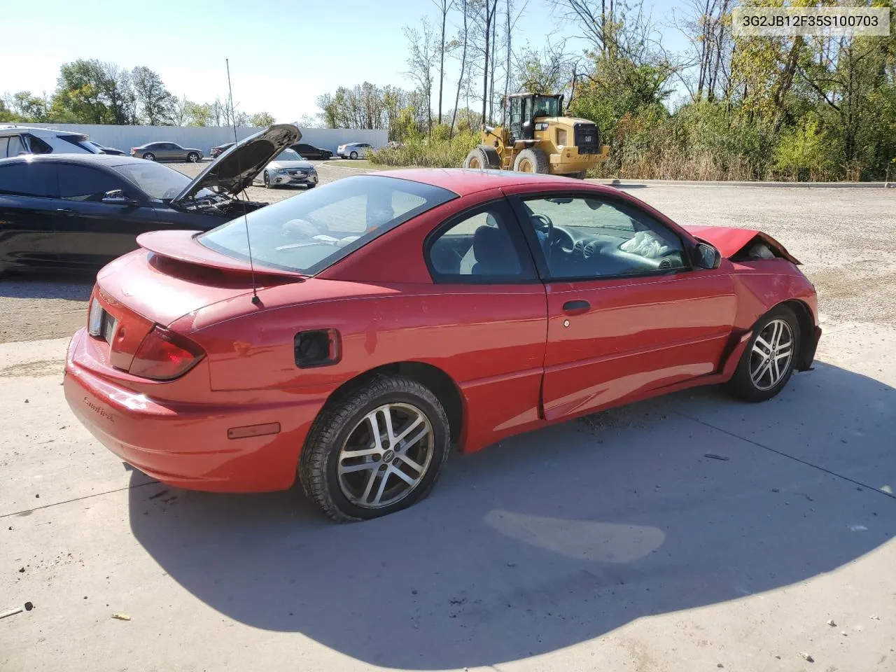 2005 Pontiac Sunfire VIN: 3G2JB12F35S100703 Lot: 74362474