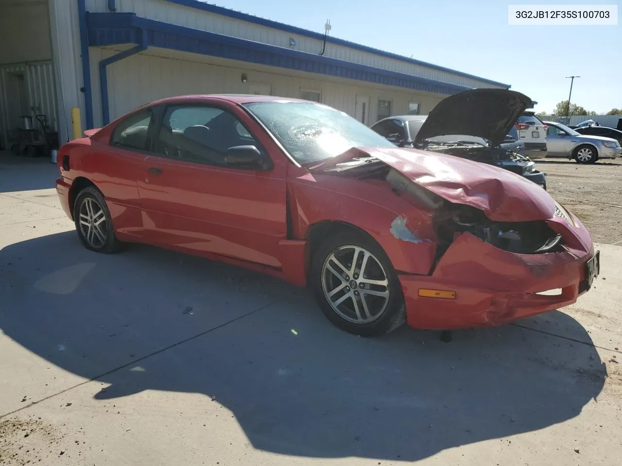 2005 Pontiac Sunfire VIN: 3G2JB12F35S100703 Lot: 74362474