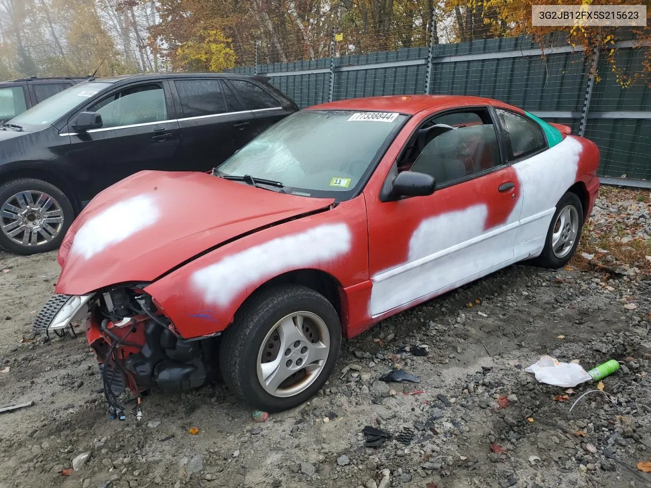 2005 Pontiac Sunfire VIN: 3G2JB12FX5S215623 Lot: 77338844