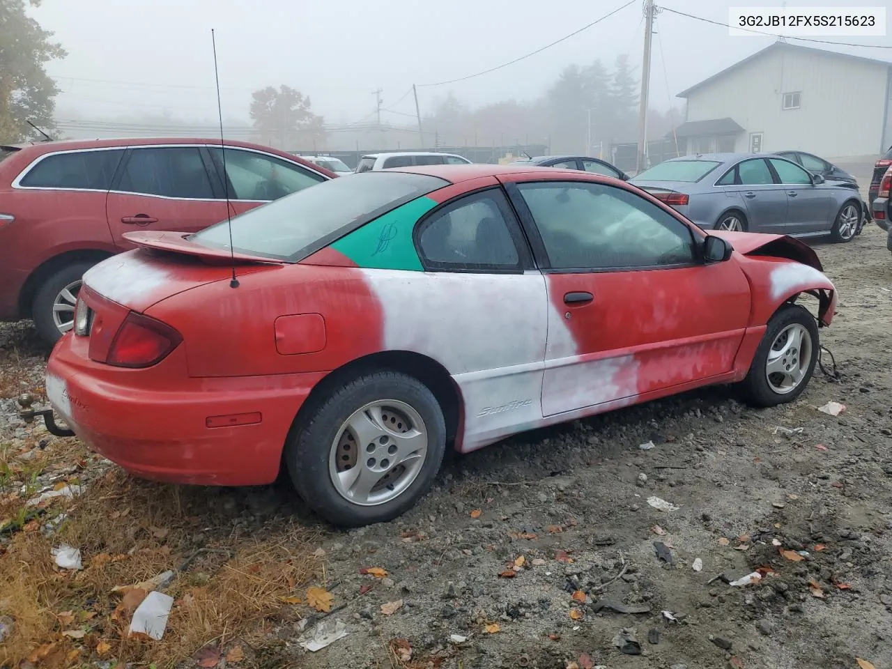 2005 Pontiac Sunfire VIN: 3G2JB12FX5S215623 Lot: 77338844