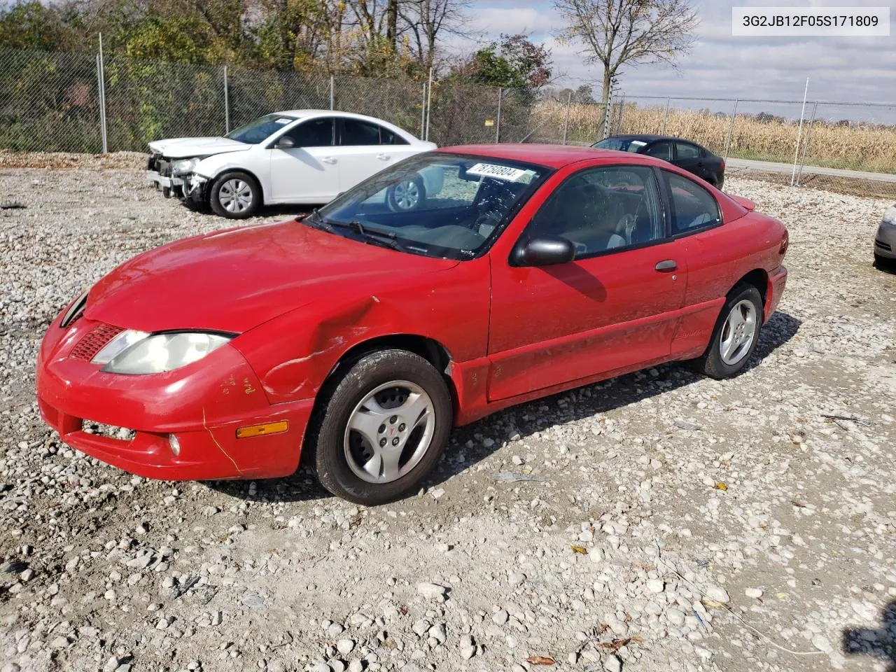 2005 Pontiac Sunfire VIN: 3G2JB12F05S171809 Lot: 78750804