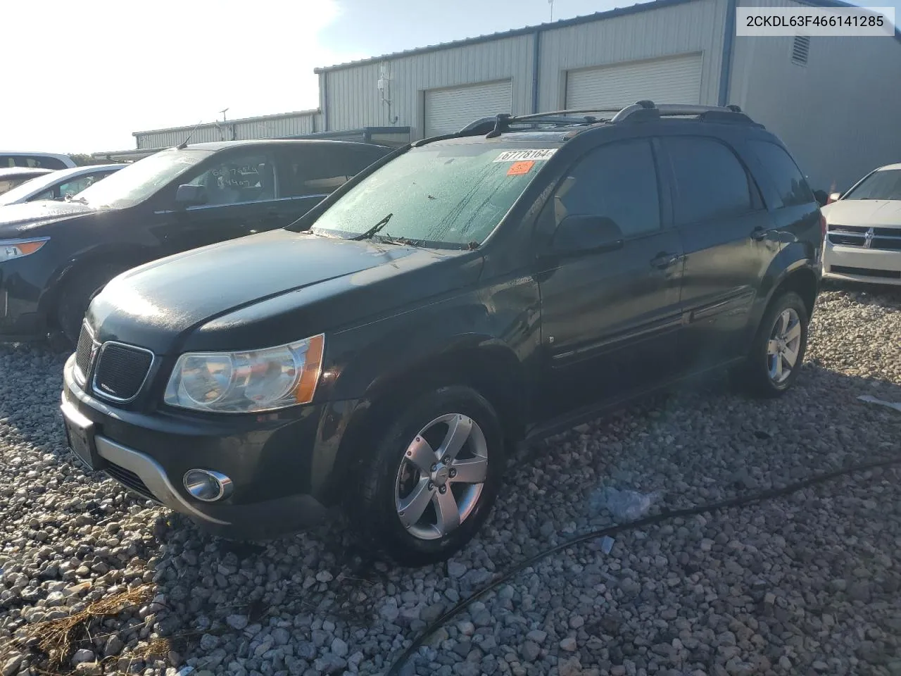 2006 Pontiac Torrent VIN: 2CKDL63F466141285 Lot: 67778164