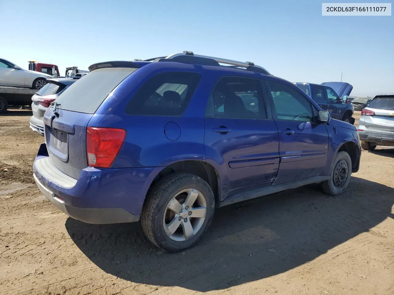 2006 Pontiac Torrent VIN: 2CKDL63F166111077 Lot: 69588884