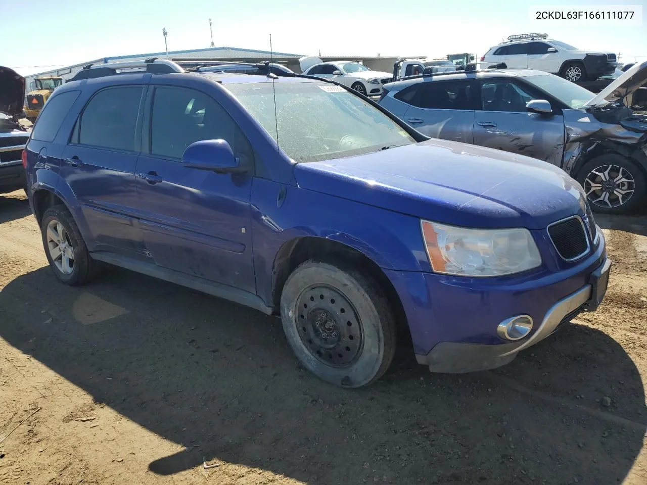 2006 Pontiac Torrent VIN: 2CKDL63F166111077 Lot: 69588884