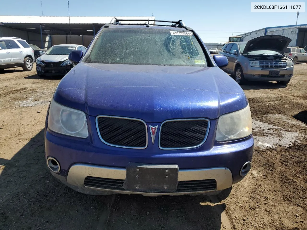 2006 Pontiac Torrent VIN: 2CKDL63F166111077 Lot: 69588884