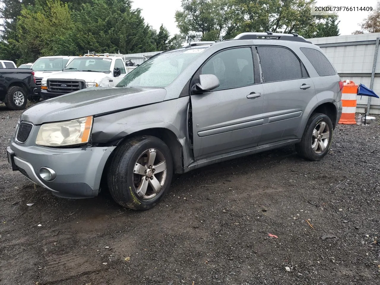 2006 Pontiac Torrent VIN: 2CKDL73F766114409 Lot: 72714754