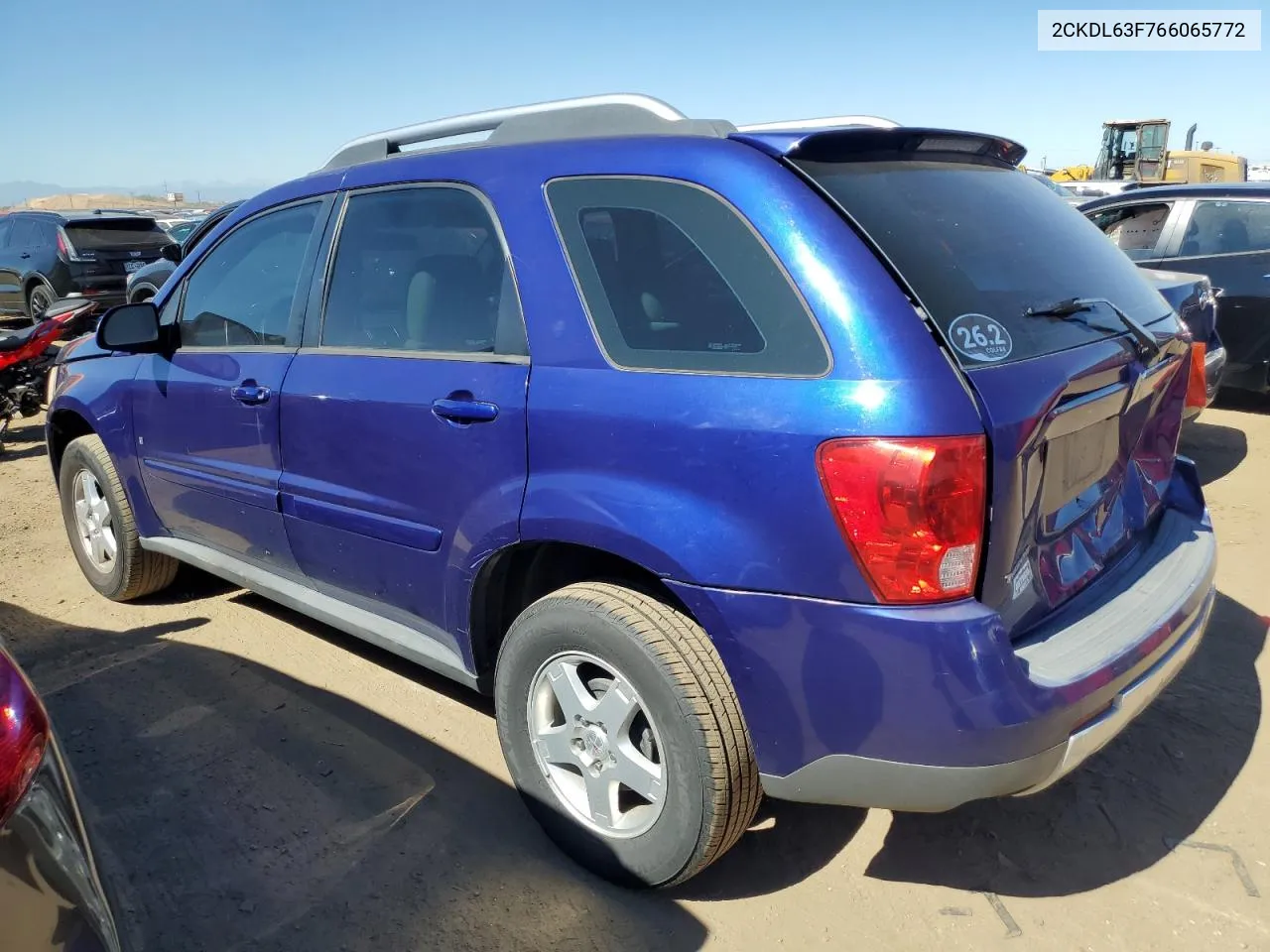 2006 Pontiac Torrent VIN: 2CKDL63F766065772 Lot: 73045134