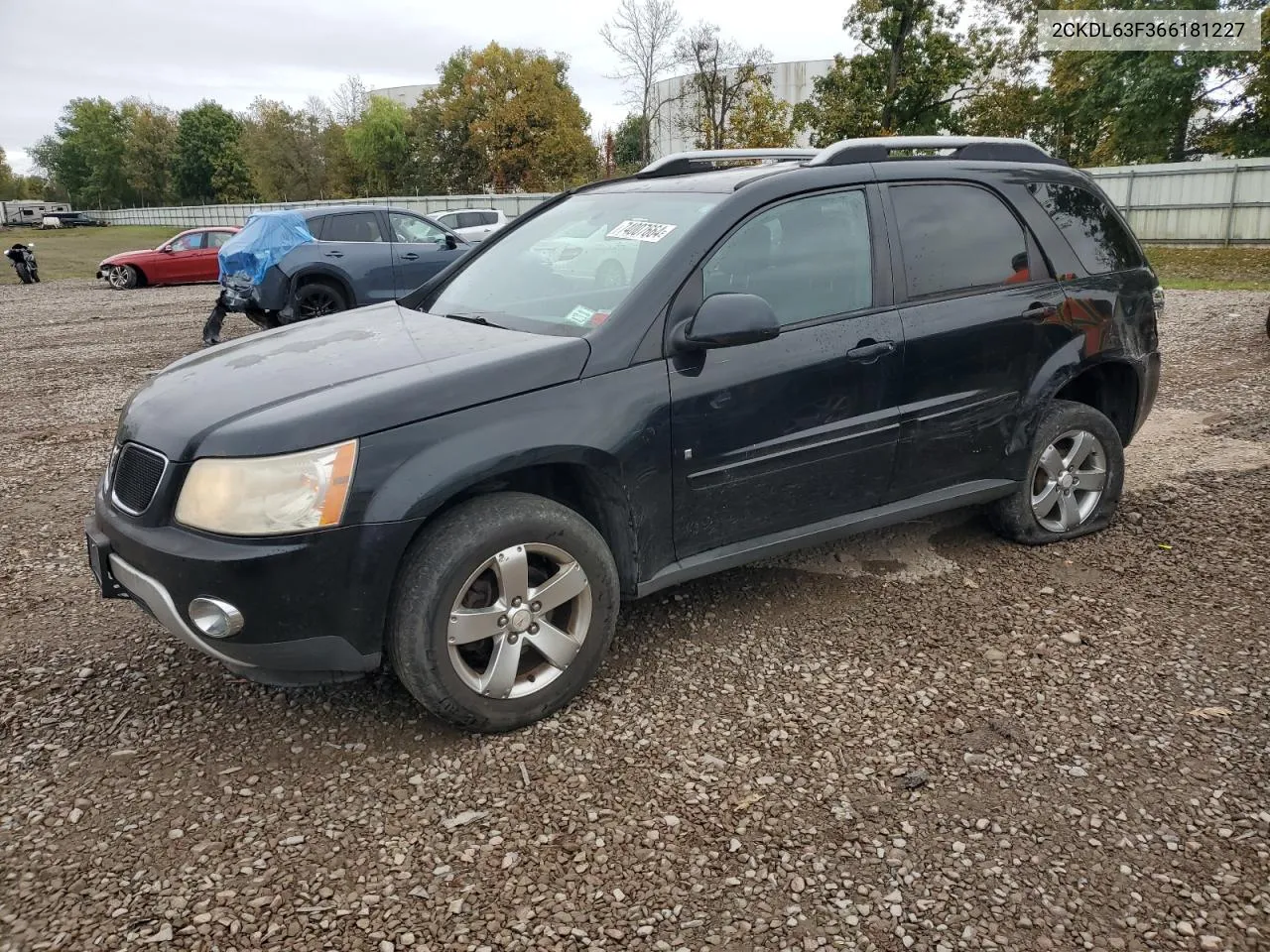 2006 Pontiac Torrent VIN: 2CKDL63F366181227 Lot: 74007664