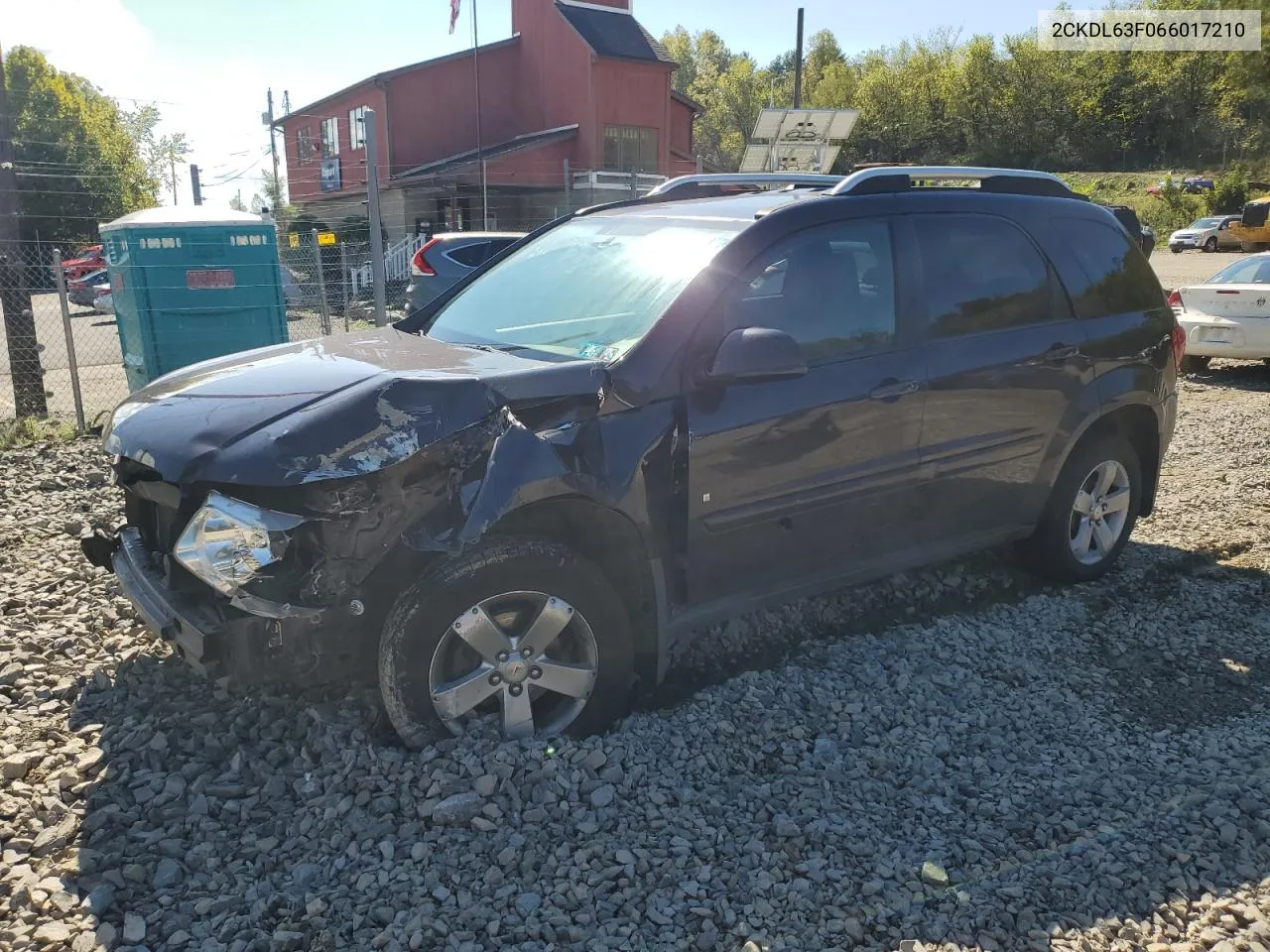 2006 Pontiac Torrent VIN: 2CKDL63F066017210 Lot: 74498694