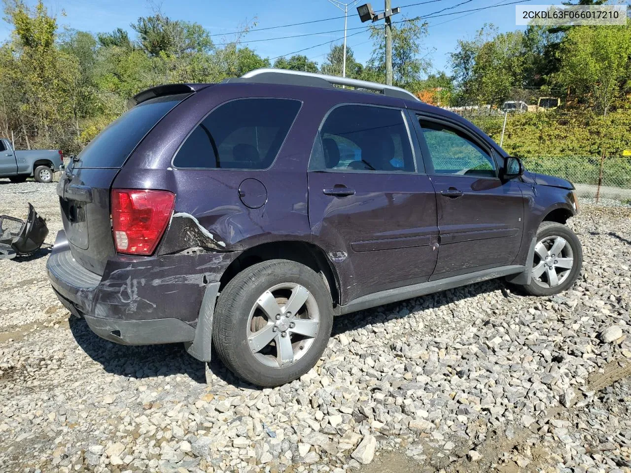 2006 Pontiac Torrent VIN: 2CKDL63F066017210 Lot: 74498694