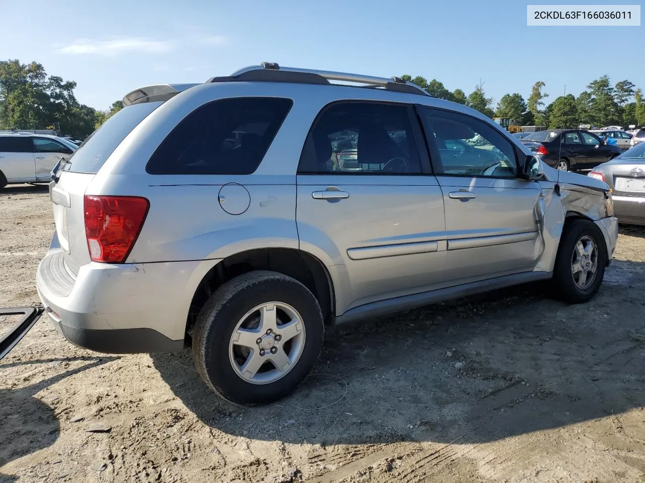 2006 Pontiac Torrent VIN: 2CKDL63F166036011 Lot: 74528774