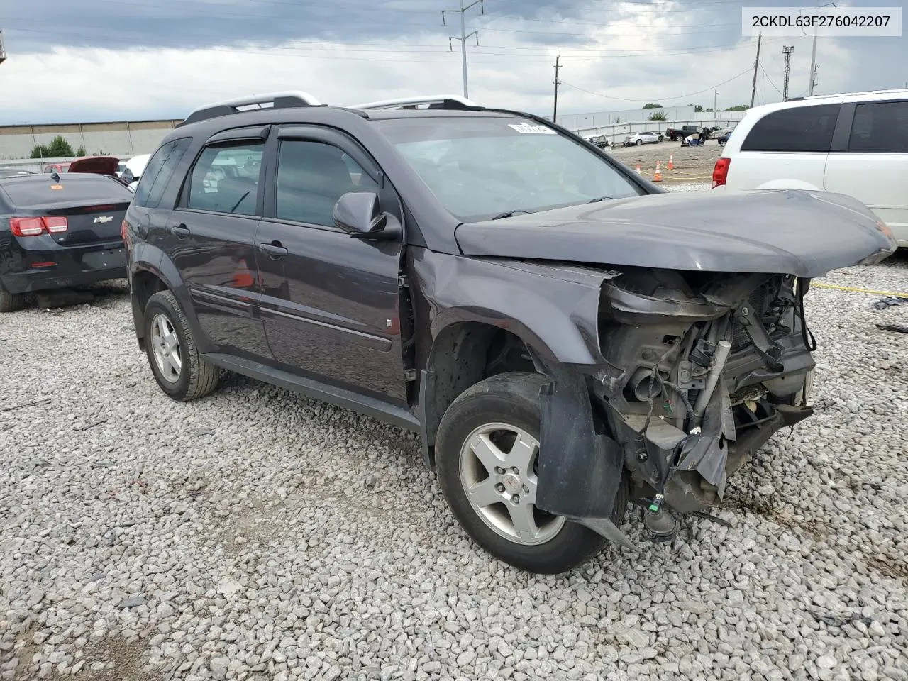 2007 Pontiac Torrent VIN: 2CKDL63F276042207 Lot: 65110584