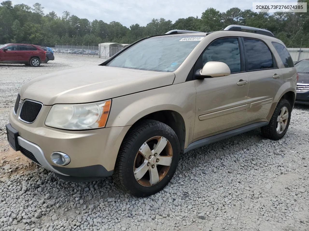 2007 Pontiac Torrent VIN: 2CKDL73F276074385 Lot: 66382014